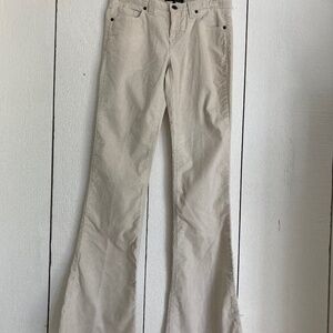 Theory Sineli Ivory White Corduroy Pant Size 0 NWT